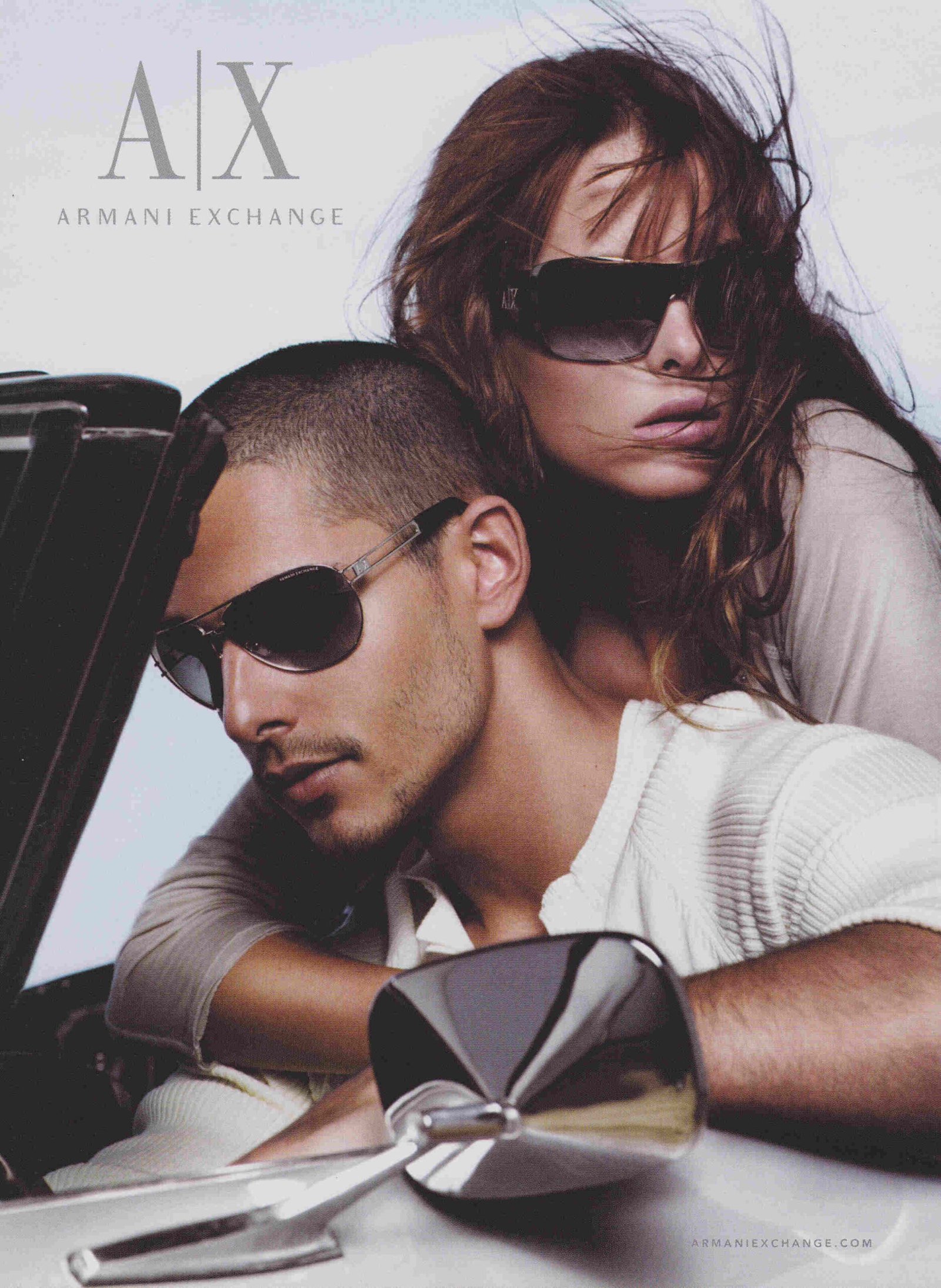 Leo Peixoto starring the Armani Exchange campaign with Jessieann Gravel